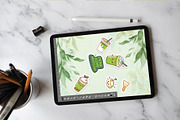 Cute Kawaii Matcha Sticker Set, an Illustration by Dori Debreceni draws (Thumbnail 3 of 6)