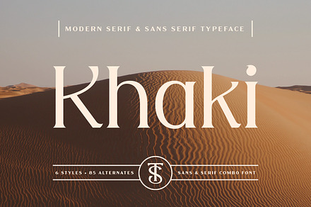 Khaki – Modern Serif & Sans Combo
