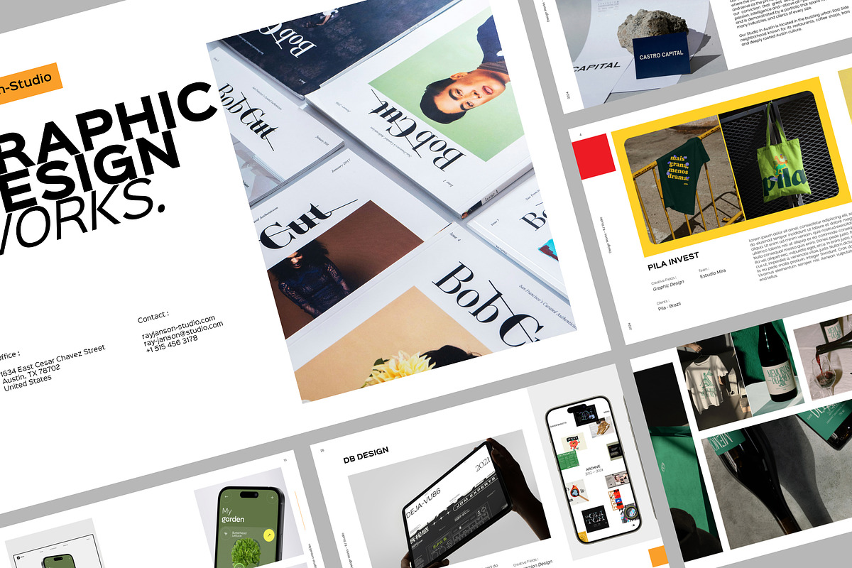 Clean Portfolio Design, a Marketing Template by Bervisual (Photo 1 of 6)
