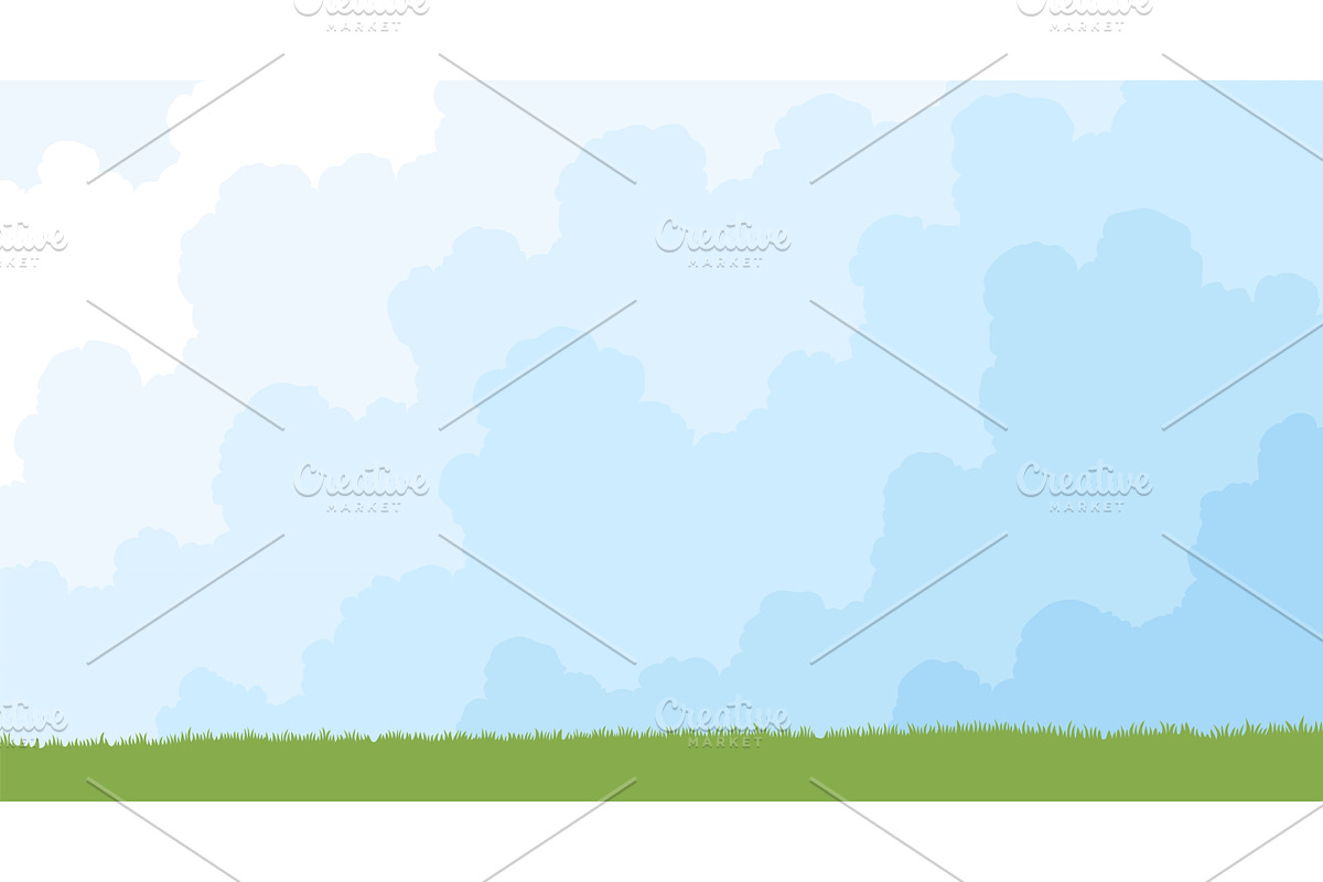 A Serene Blue Sky with Gentle, an Illustration by the8monkey