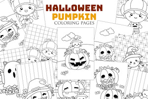 Halloween Pumpkin Coloring Activity