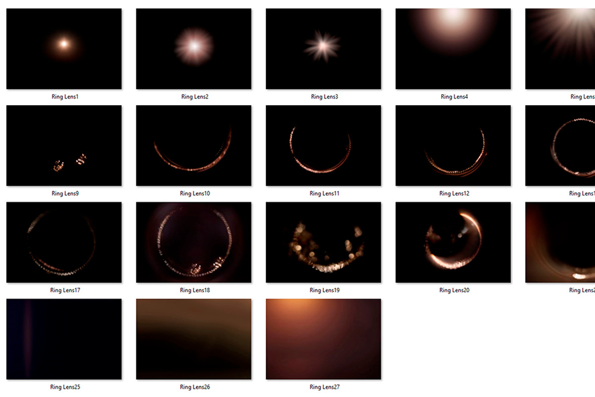 25 Sun Ring Lens Flare Overlays, jpg, a Brushes & More by OverlayBox (Photo 4 of 4)