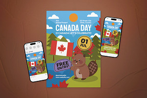 Canada Day Event Flyer Set, a Flyer Template by The Good Store