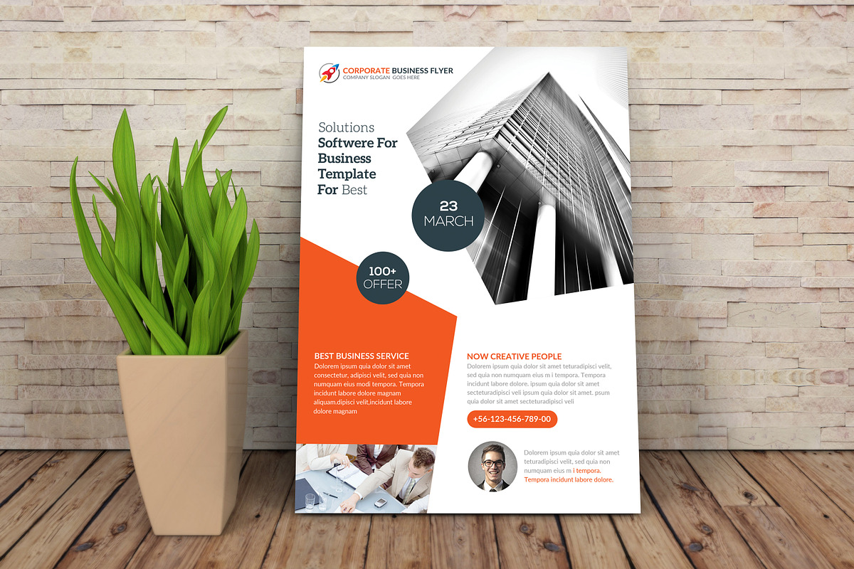 Business Corporate Flyer, a Flyer Template by Graphic Templates (Photo 3 of 4)