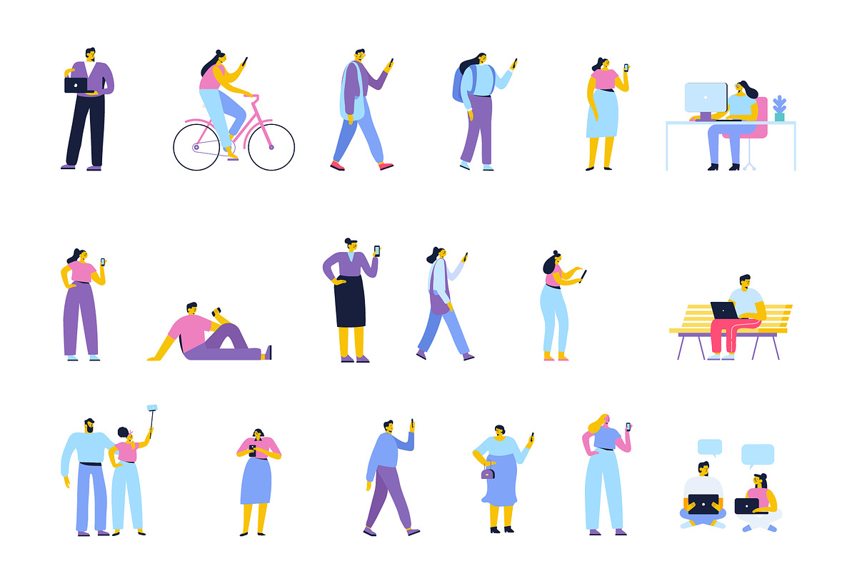 Flat Vector people, a Person Illustration by Vector_Art