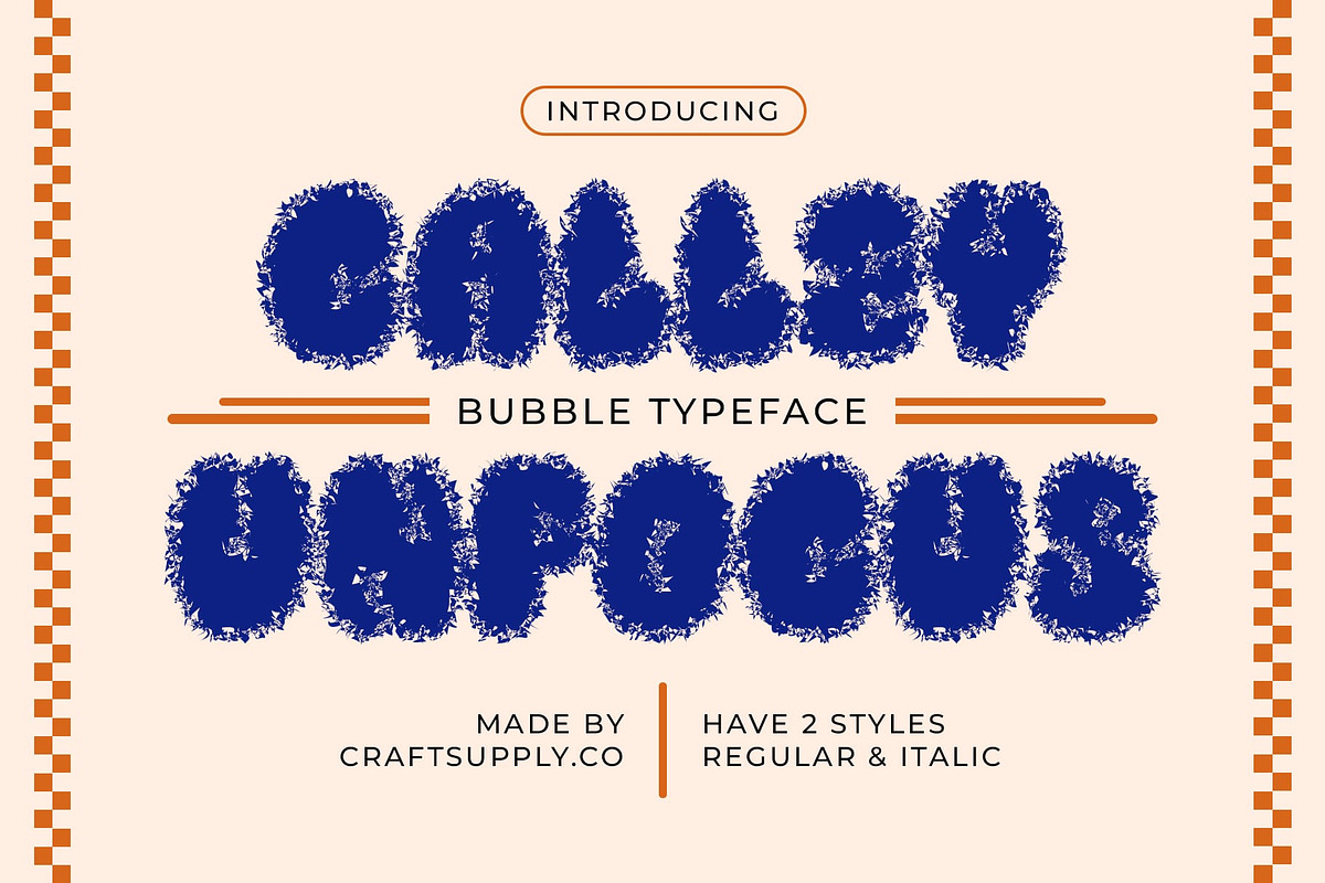 Calley Unfocus, a Sans Serif Font by Craft Supply Co. (Photo 1 of 8)