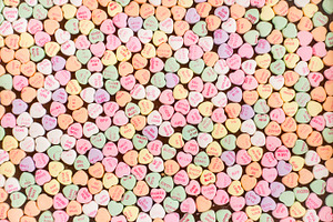 Candy hearts containing valentines day, valentine, and candy