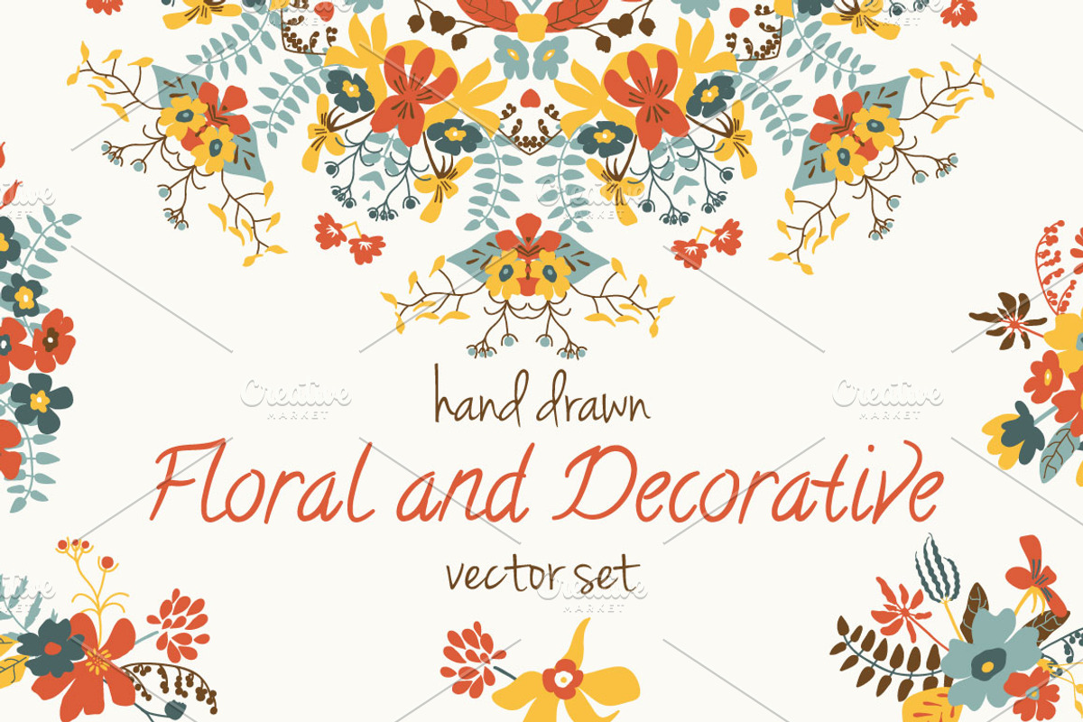 Hand Drawn Floral Pack, an Object Graphic by Sunny Design (Photo 1 of 5)