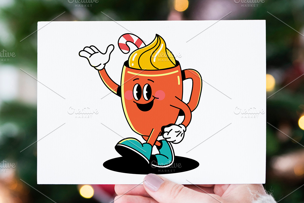 Groovy Christmas Characters set, an Object Graphic by Creative Graphics (Photo 4 of 7)