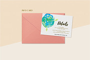 Floral Wedding Invitation Set, an Invitation Template by land art (Thumbnail 4 of 24)