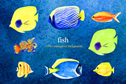 Watercolor kit - Under the Sea, an Animal Illustration by Elegantia (Thumbnail 2 of 12)