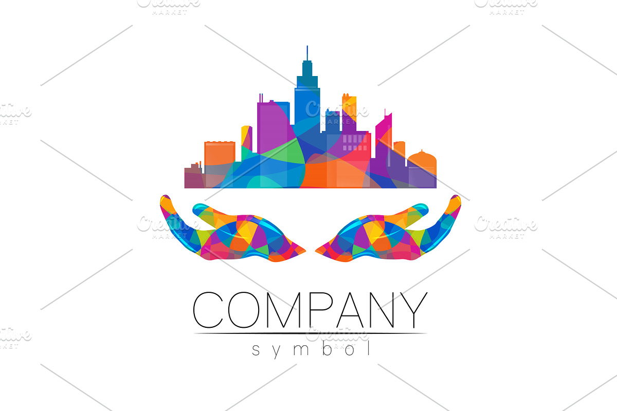Company Logo Vector City Town Icon, an Object Graphic by Wittmann