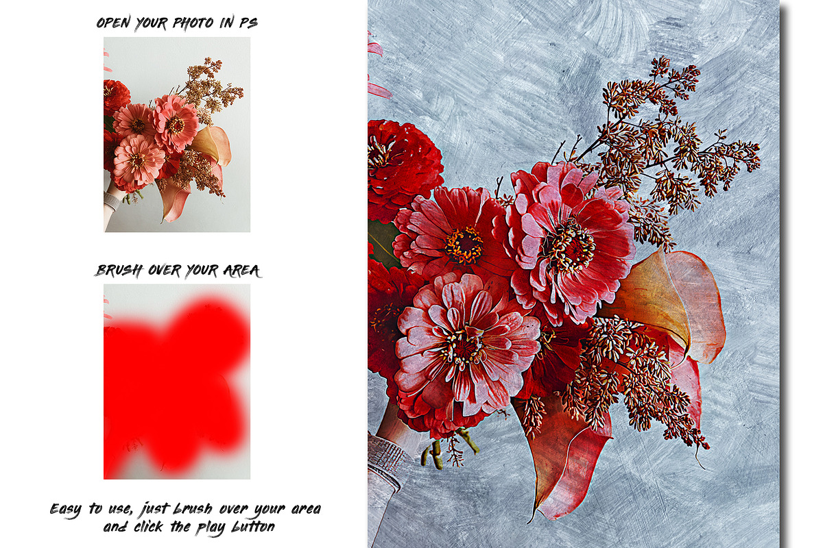 Artistic Painting Photoshop Action, an Action Add-On by Design Forest (Photo 2 of 14)