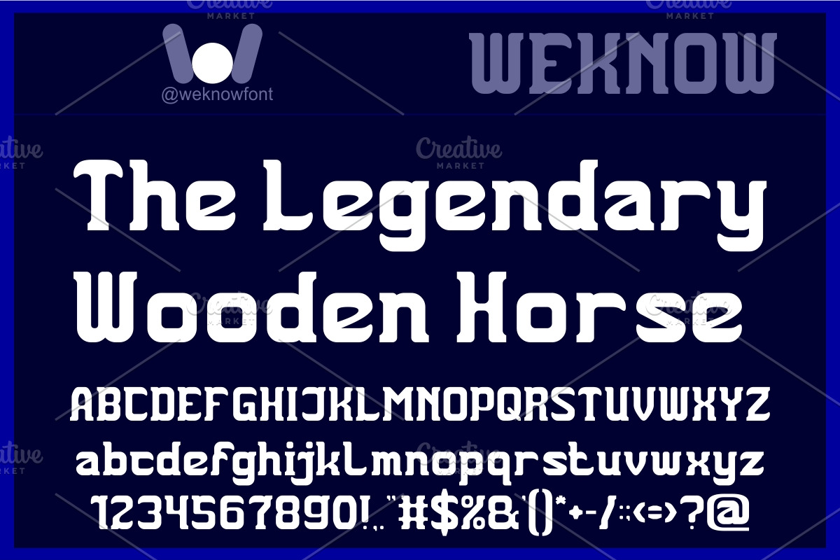 The Trojan Horse font, a Serif Font by weknow (Photo 2 of 8)