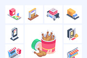 Food Delivery Isometric Icons, an Emoji Icon by Vectors Market (Thumbnail 8 of 9)