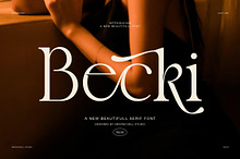 Becki Elegant Serif Display Font