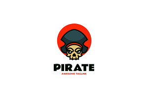 Pirate Skull Mascot Logo Design, a Branding & Logo Template by Artnivora.Std