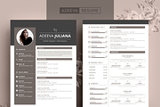 Modern Resume Template Julianna, a Resume Template by AdeevaResume (Thumbnail 1 of 4)