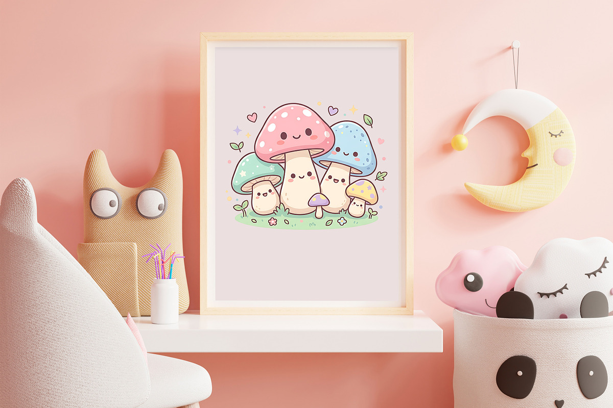Cute Mushroom Png, an Object Illustration by Forhadx5 (Photo 9 of 11)