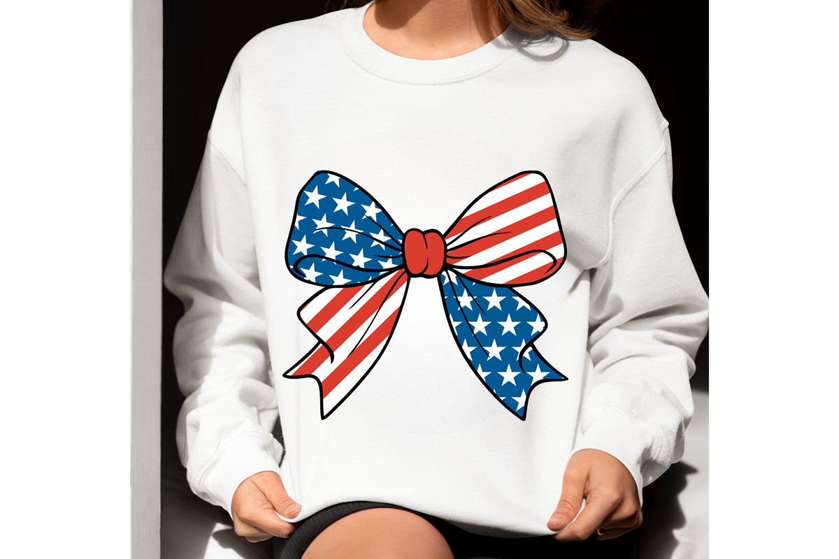 4th Of July Coquette Bow Png Svg, an Object Graphic by EllaMaiyaali (Photo 3 of 5)