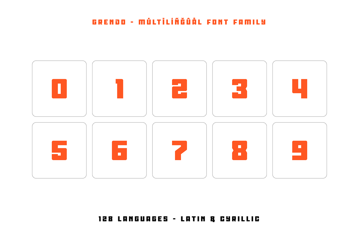 Grendo – A Bold Futuristic Typeface, a Sans Serif Font by alpercakici (Photo 14 of 20)
