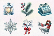 Chilly Christmas Day Clipart, an Illustration by CreationArt (Thumbnail 5 of 5)