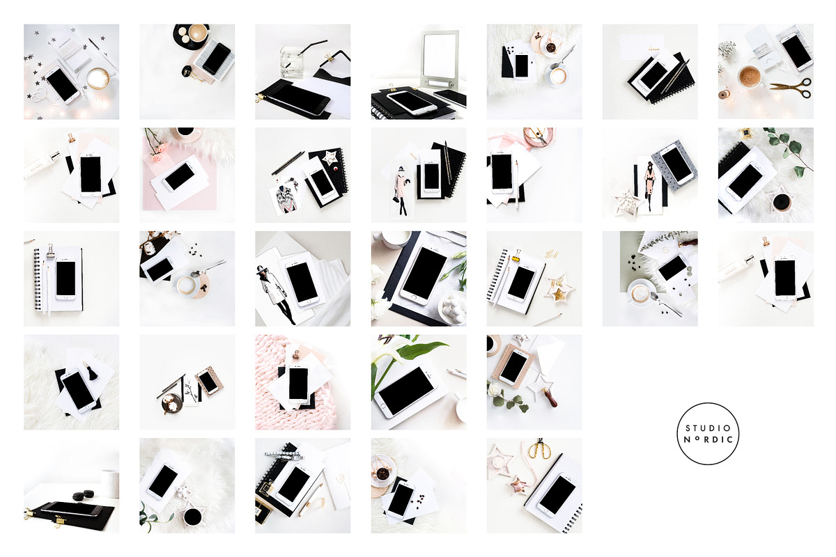 Modern iPhone Mockup Set, an iPhone Mockup by Studio Nordic (Photo 2 of 2)