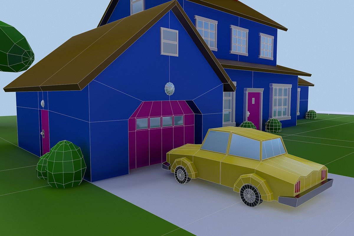Low Poly House 1, an Architecture 3D Model by Midgardians (Photo 10 of 14)