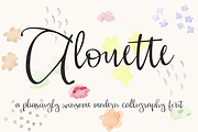 Alouette Modern Calligraphy Font, a Script Font by Seven Seas Design Co. (Thumbnail 1 of 4)