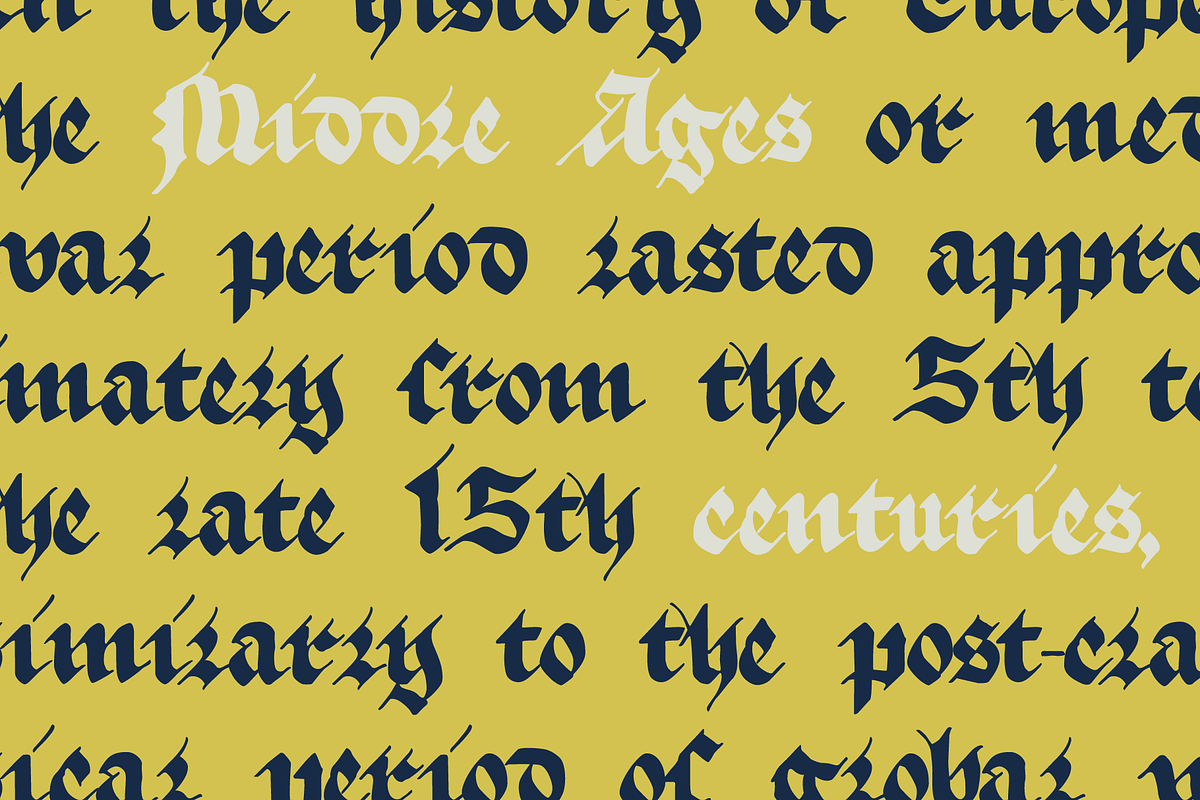 True Blackletters font, a Blackletter Font by kaer_shop (Photo 8 of 12)