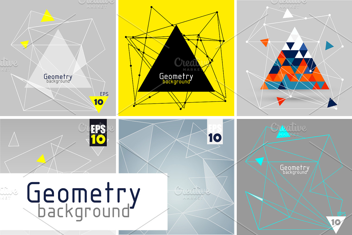 Vector backgrounds with triangle, a Templates & Theme by Librebird