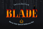 BLADE - Hallowen Font, a Sans Serif Font by FadeLine Studio (Thumbnail 1 of 7)