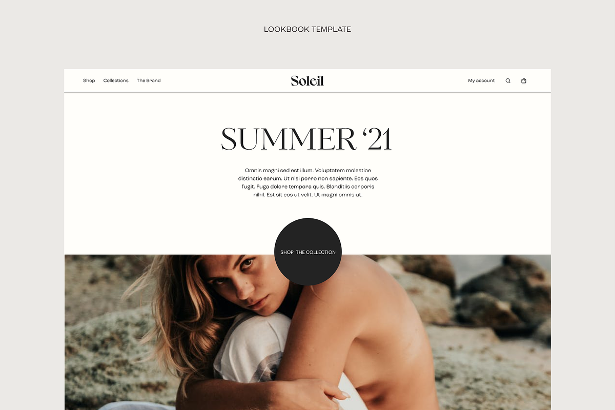 SALE - Soleil | E-commerce UI Kit, a Landing Page Template by Ghostpixel (Photo 6 of 9)