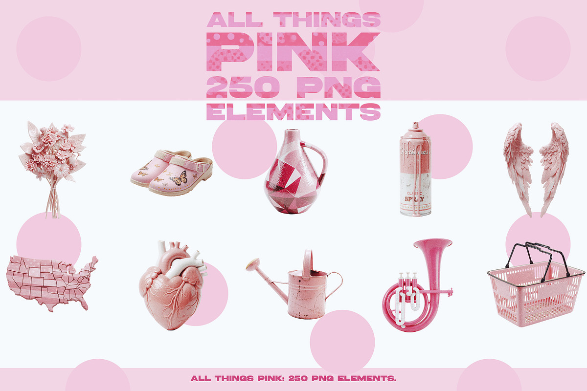 ALL THINGS PINK: 250 PNG Elements, an Object Graphic by Megan Aili Designs (Photo 5 of 17)