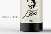 Matte Glass Wine Bottle Mockup, a Product Mockup by Green Art (Thumbnail 4 of 10)