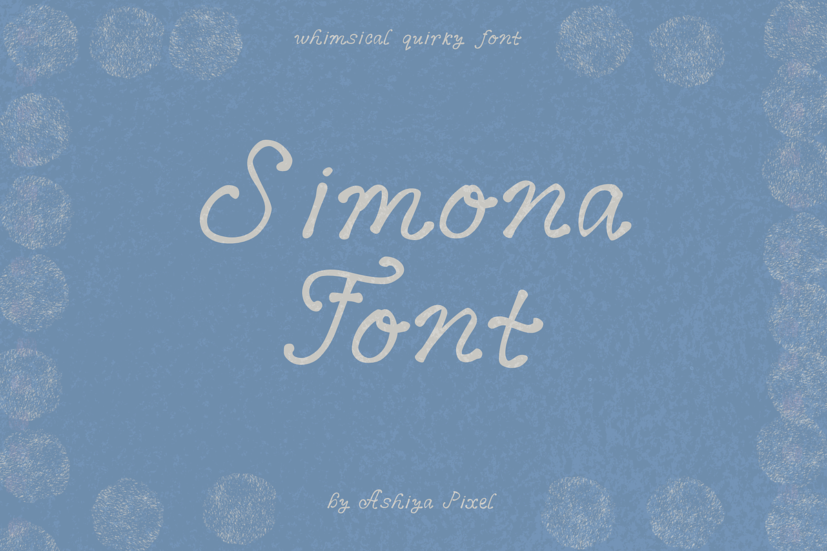 Simona Elegant Quirky Font, a Handwritten Font by Ashiya Pixel (Photo 13 of 13)