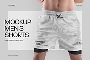 Mockups Shorts with Compression Line, a Bottom Mockup by Grow Design Craft Studio (Thumbnail 1 of 9)
