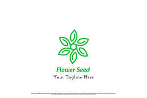 Flower Seed Logo Design Illustration, a Branding & Logo Template by Morvana Crew