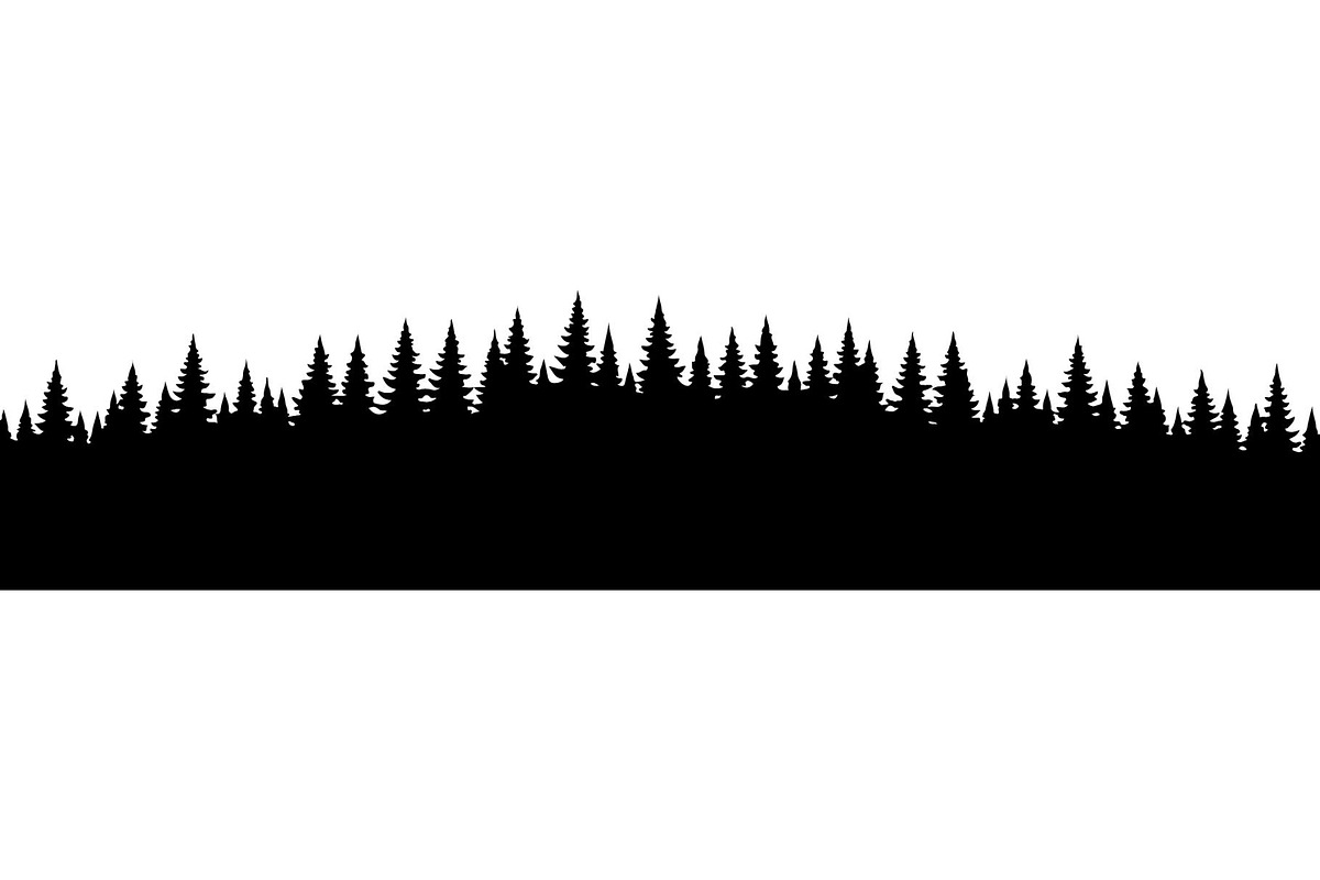 Woodland Landscape Silhouette, an Object Graphic by Creativeshirt (Photo 6 of 18)