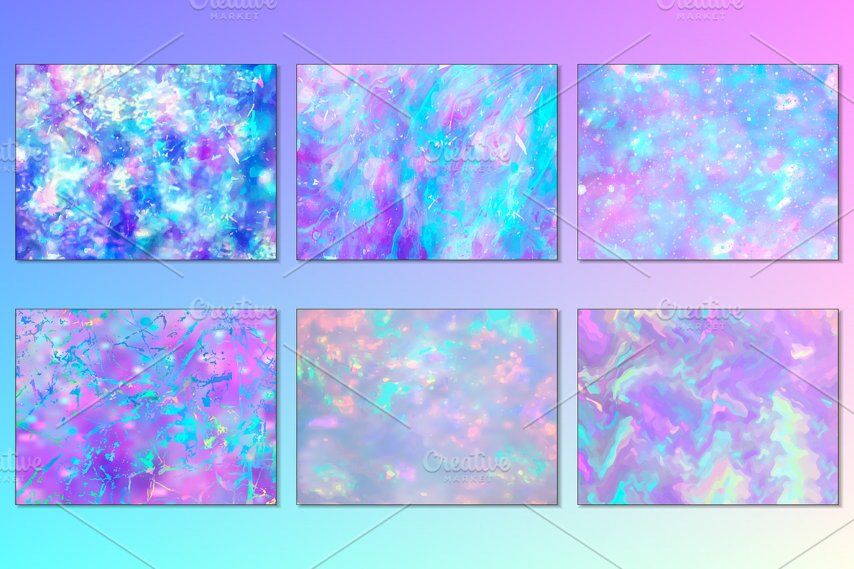 Rainbow Iridescent Backgrounds, a Decorative Illustration by Artemisia_Art (Photo 4 of 6)