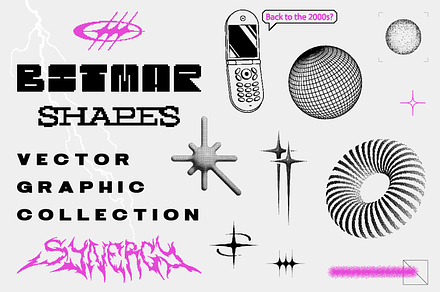 Vector Bitmap Shapes Collection, an Object Graphic by SergeyBitos