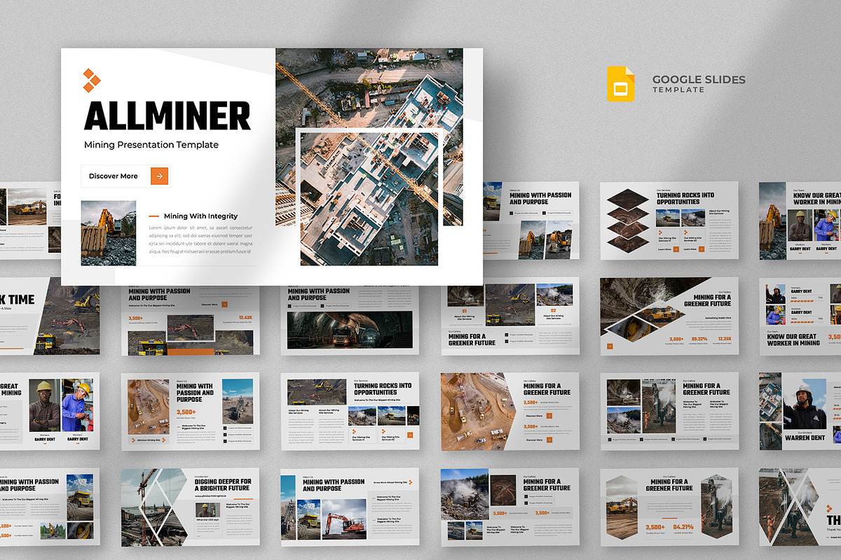 Mining Industry Google Slides, a Presentation Template by fluffstudio (Photo 1 of 4)