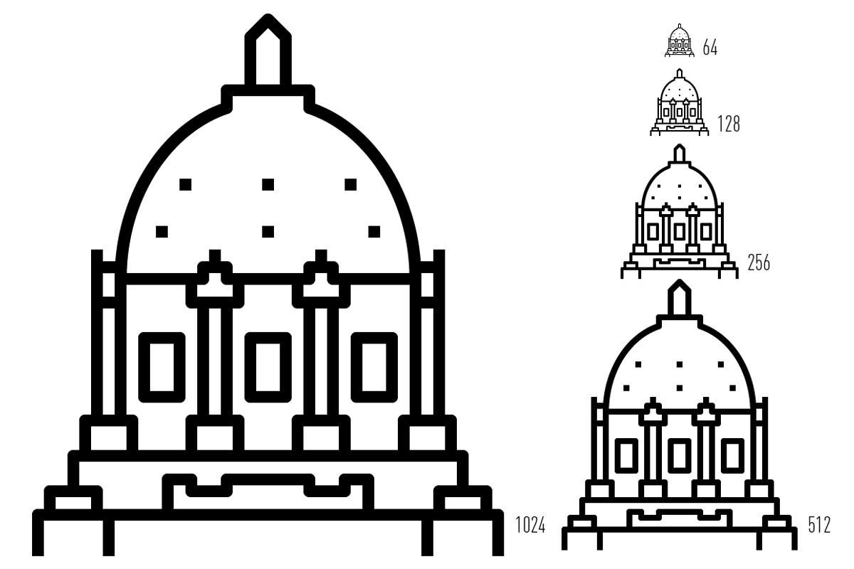 US State Capitols Icon Set, an Outline Icon by Jozsef Balazs-Hegedus (Photo 6 of 6)