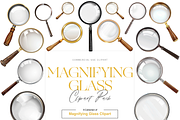 Magnifying Glass Clipart, Lens PNG, an Object Illustration by BrushstrokeArtGB (Thumbnail 1 of 9)