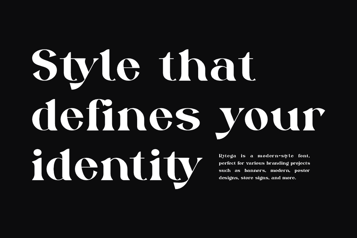 Rytega - Luxury Retro Font, a Serif Font by Iqsiart Studio (Photo 6 of 15)