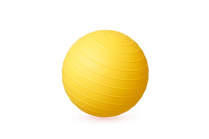 Fitball 3d icon. Realistic gym, a Sport Illustration by Valerie Bodnar
