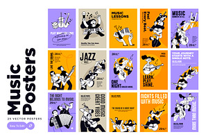 Music poster templates