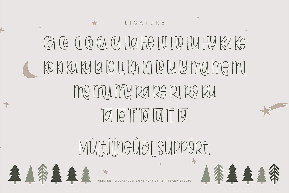 Glisten - Playful Font, a Script Font by Alpaprana (Photo 11 of 12)