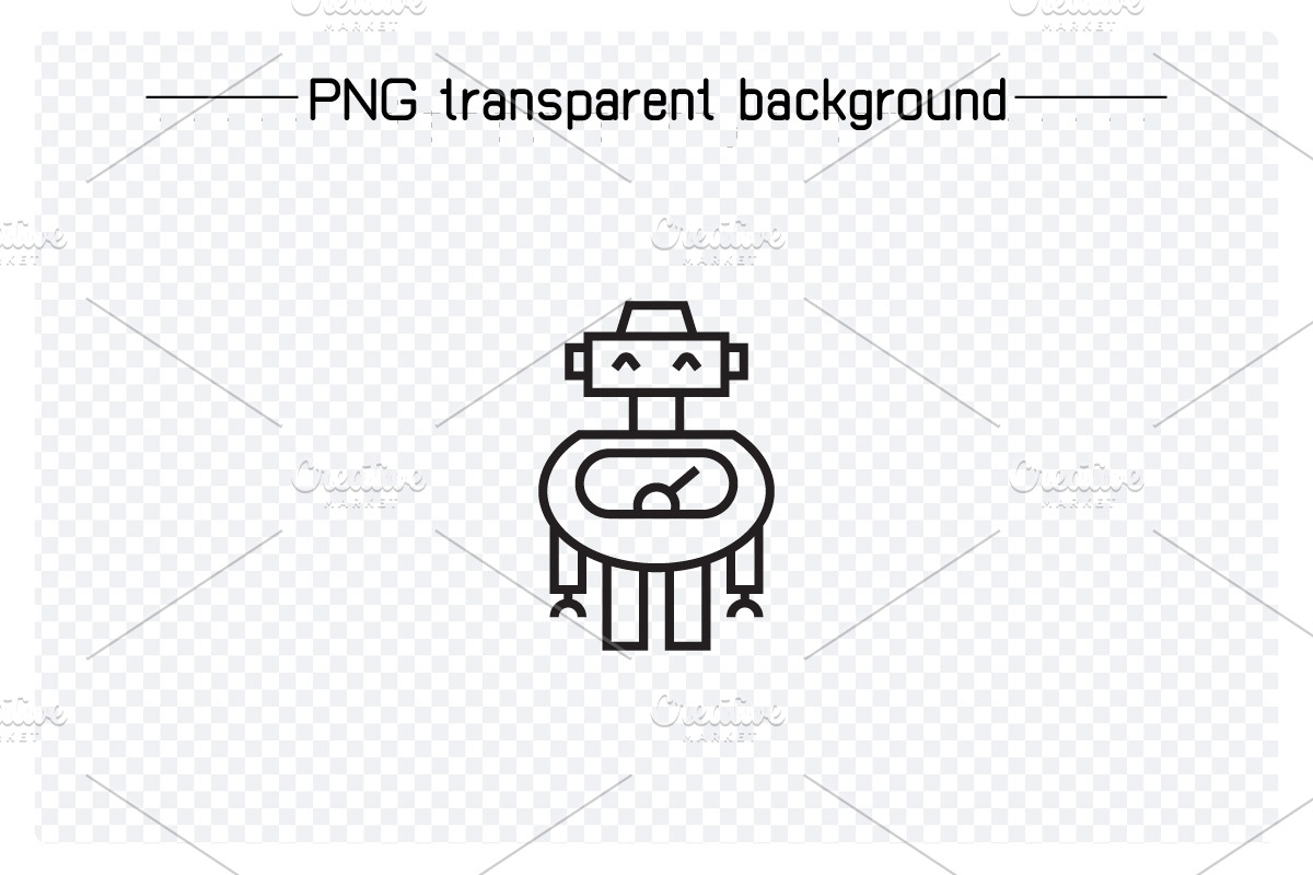 Bundle of Robot Avatars Line Icons, an Icon by Designfour (Photo 6 of 7)