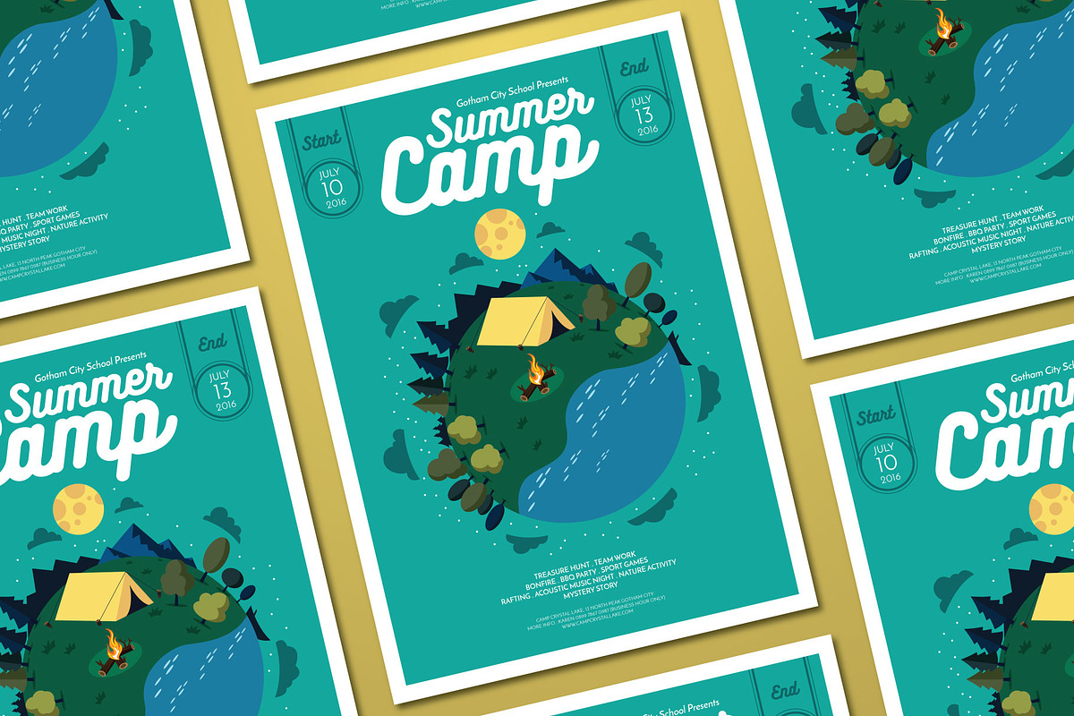 Summer Camp Flyer, a Flyer Template by ashenterprise (Photo 2 of 2)